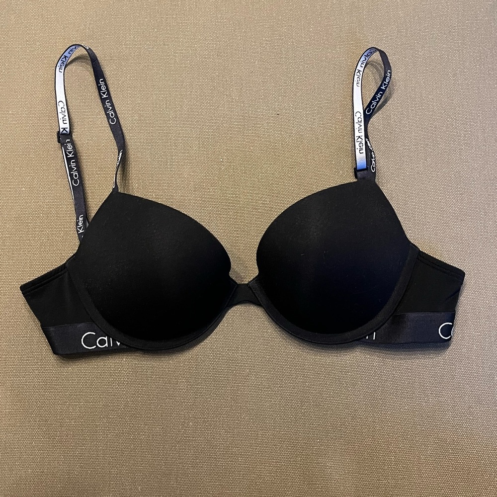 Black Calvin Klein Push-Up Bra